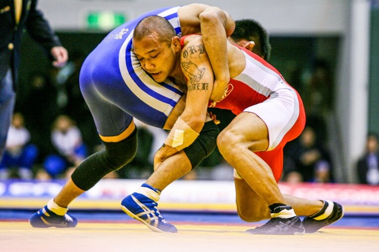 2005年、アマレスに復帰した際のKID