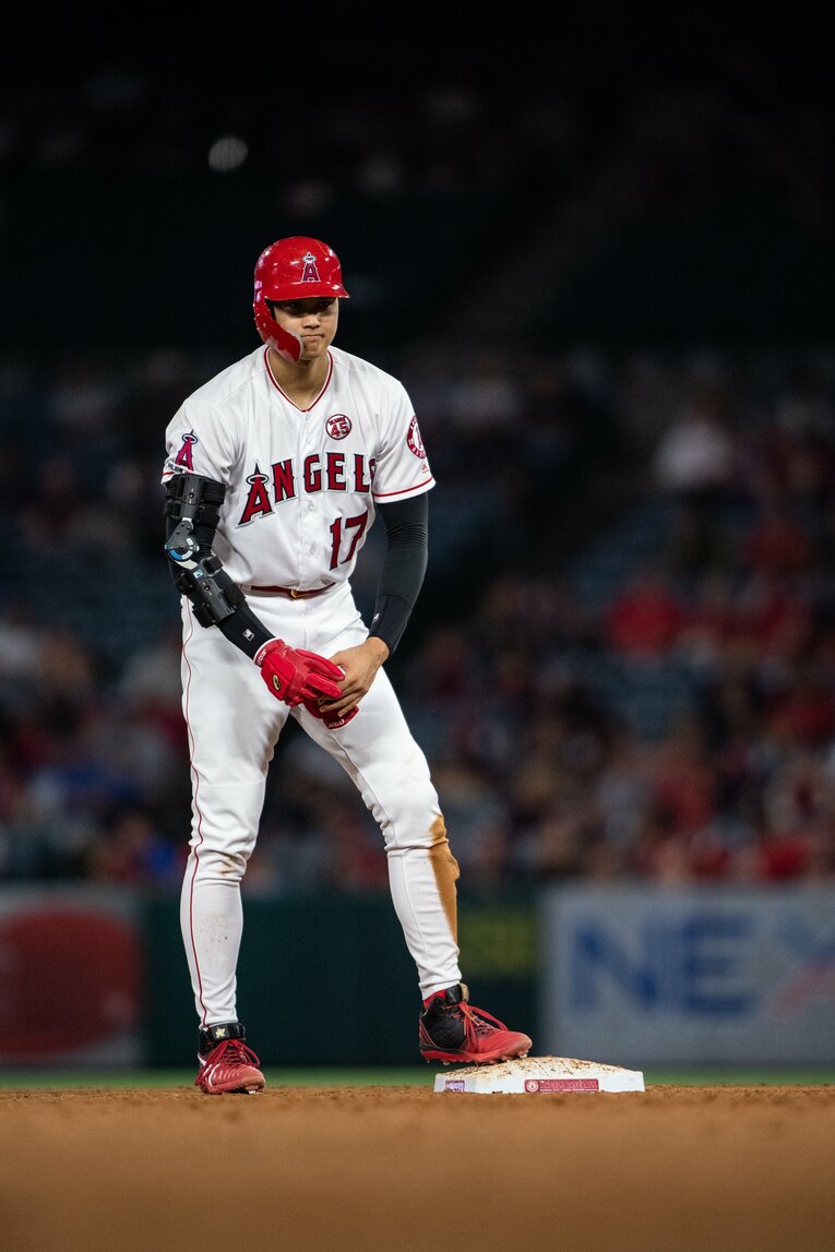 プロ7年目、メジャー2年目（2019年）の大谷翔平　©BUNGEISHUNJU