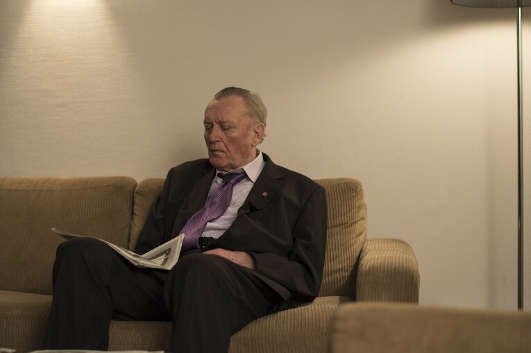 サラエボでインタビューに応じたオシム（2015年）　©Takuya Sugiyama