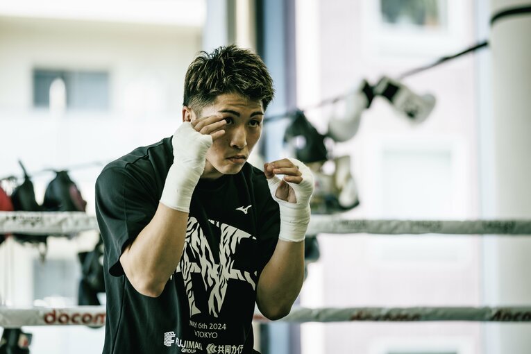 井上尚弥の公開練習　©Kiichi Matsumoto