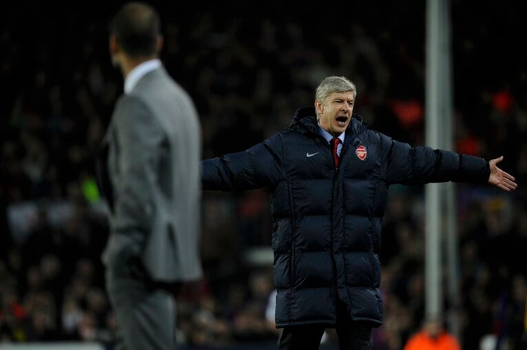 アーセナル時代のベンゲル ©Takuya Sugiyama