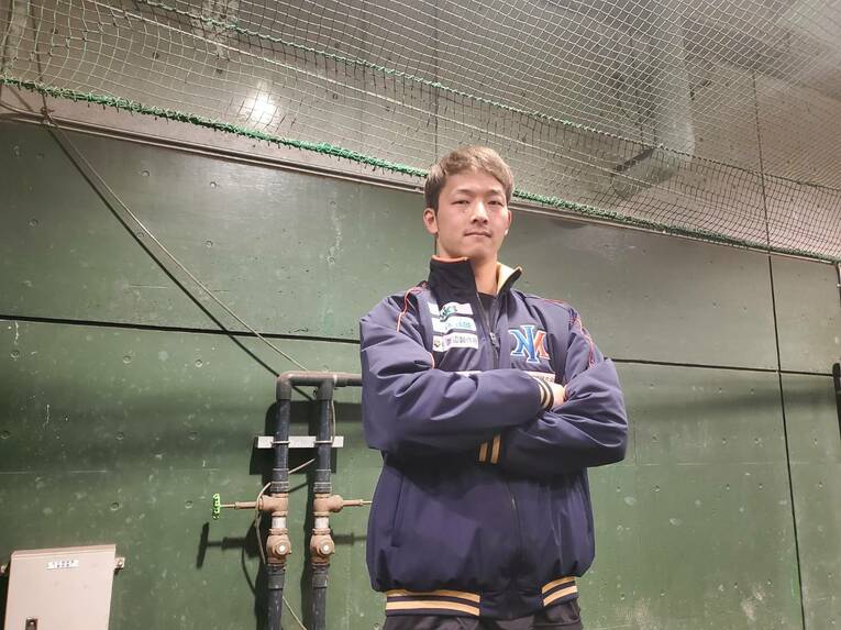 元広島の薮田はオイシックス新潟アルビレックスからNPB復帰を目指す　©Shunsaku Sakai