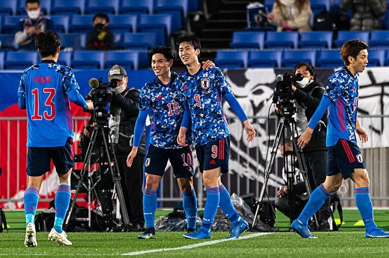 日韓戦でゴールを決めた鎌田大地だが、興味深いコメントを残している ／ photograph by JMPA