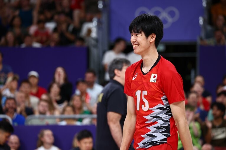 パリ五輪のアルゼンチン戦に出場した甲斐優斗　©︎Ryosuke Menju / JMPA