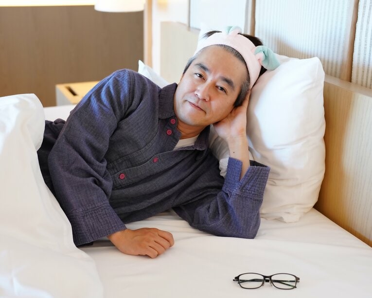 主催のスポーツニッポン新聞社が第4局の終了後に撮影した1枚。「これ意味があるかな」と言いながら、本人はプロとしての責務を果たした　©SPORTS NIPPON