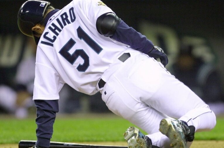 「息ができなかった」。試合後のイチローの言葉　©JIJI PRESS