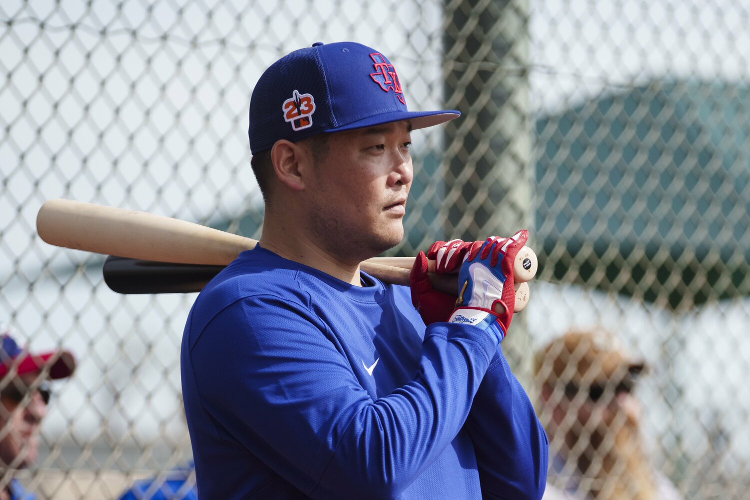 レンジャース傘下の3A、ラウンドロック・エクスプレスでヘルナンデスと親交があった筒香(現・横浜DeNAベイスターズ)。きっかけは滑り止めの粘着スプレーだったという ©︎Getty Images