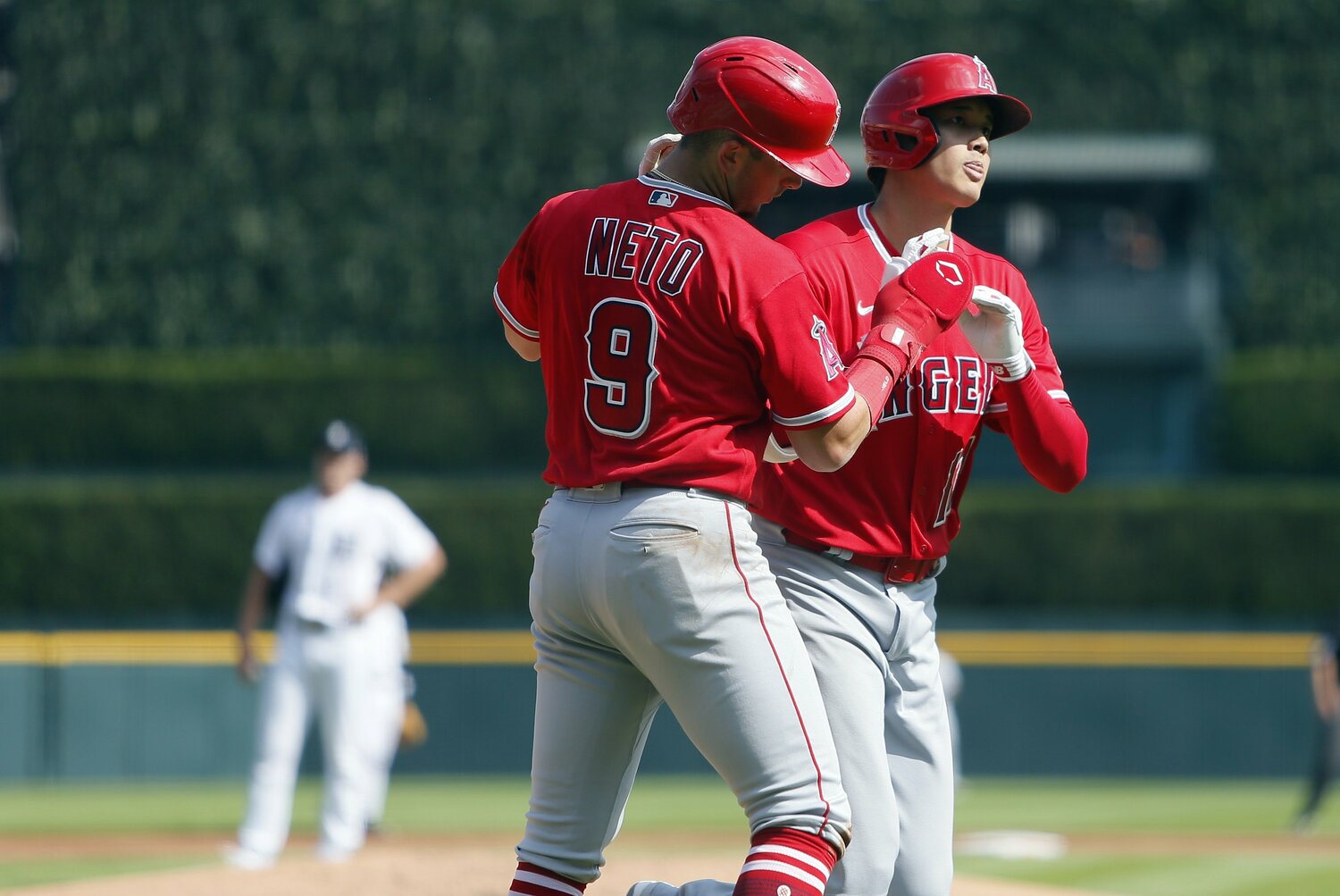 大谷が大活躍した“伝説のダブルヘッダー”でネトと　©Getty Images