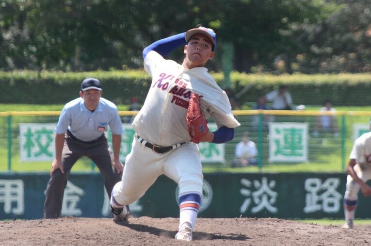 昨夏の兵庫県大会ではその年のセンバツで準優勝した報徳学園を相手に完投勝ち　©Fumi Sawai