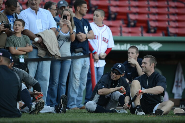 ヤンキース時代のイチロー　©BUNGEISHUNJU