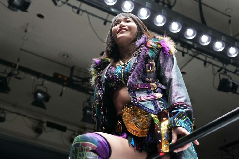 伊藤麻希は朱里のIWGP女子王座を狙っている　©Essei Hara