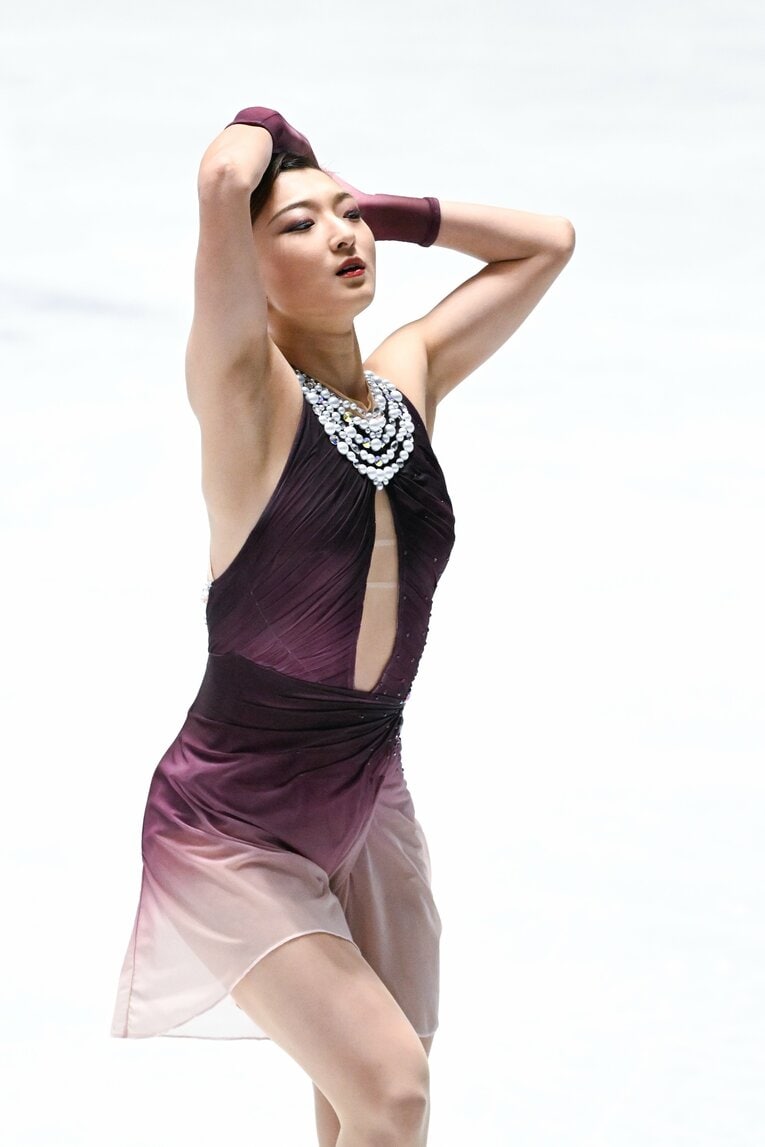 自身最後の全日本選手権で圧巻の演技を見せた坂本花織【スワイプするとそのほかの写真もご覧になれます】　©Asami Enomoto