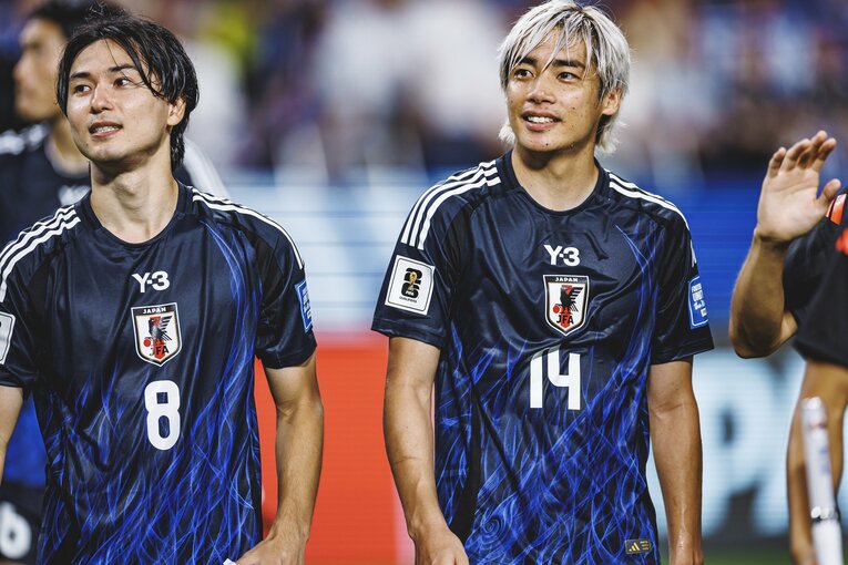 南野拓実、伊東純也（2024年W杯アジア最終予選・中国戦）©︎Kiichi Matsumoto