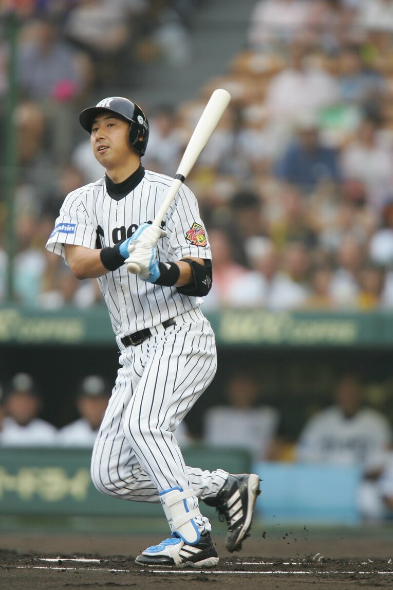 現役時代の今岡誠（現・真訪／打撃コーチ）　©Koji Asakura