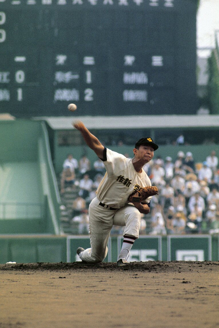 作新学院時代の江川卓　©JIJI PRESS