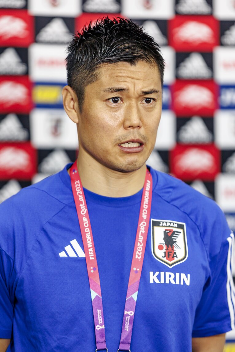 クロアチア戦翌日の会見　©Kiichi Matsumoto／JMPA