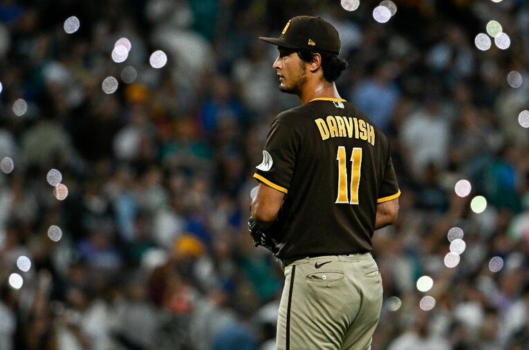 野茂英雄を超える「1919」奪三振を記録したダルビッシュ有 ／ photograph by Getty Images