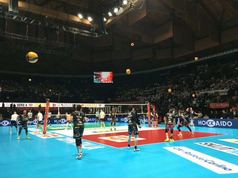 ペルージャの試合前練習（コッパ・イタリア準決勝）©︎Takashi Yuge