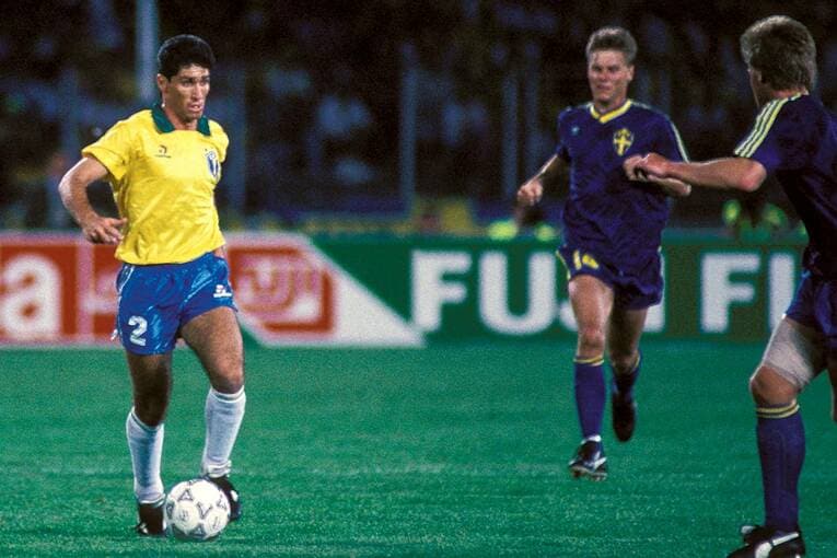 90年W杯でのジョルジーニョ　©AFLO