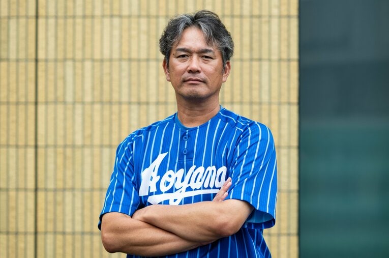 センバツでは完全試合達成の経験もある中野コーチ　©Tadashi Hosoda