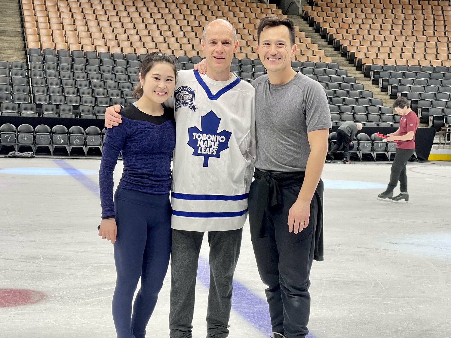 5月5日の「スターズオンアイス」カナダに出演したパトリックとカート・ブラウニング、宮原知子　©Akiko Tamura