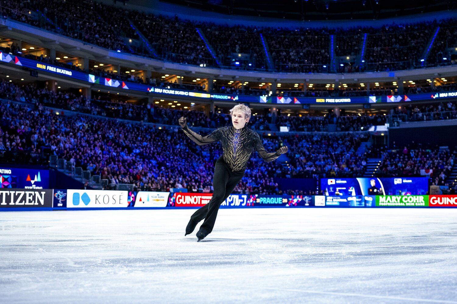 4アクセルを外し、ほぼノーミスの演技となったフリー　©Getty Images