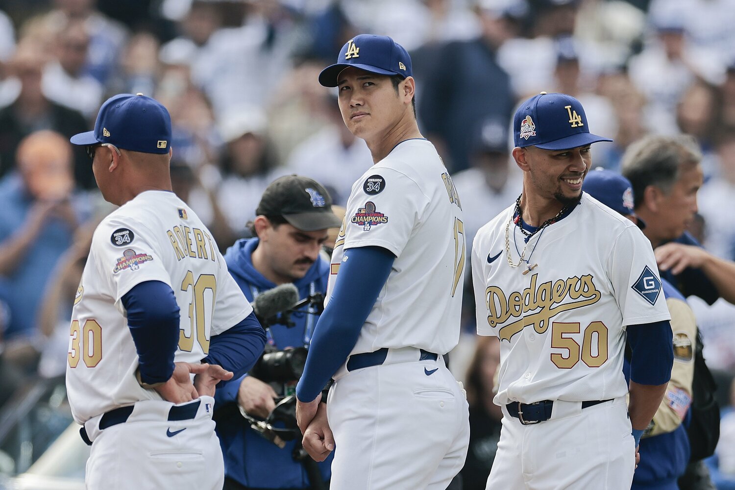 ドジャースをけん引する2人のスター、大谷翔平とベッツ ©Getty Images