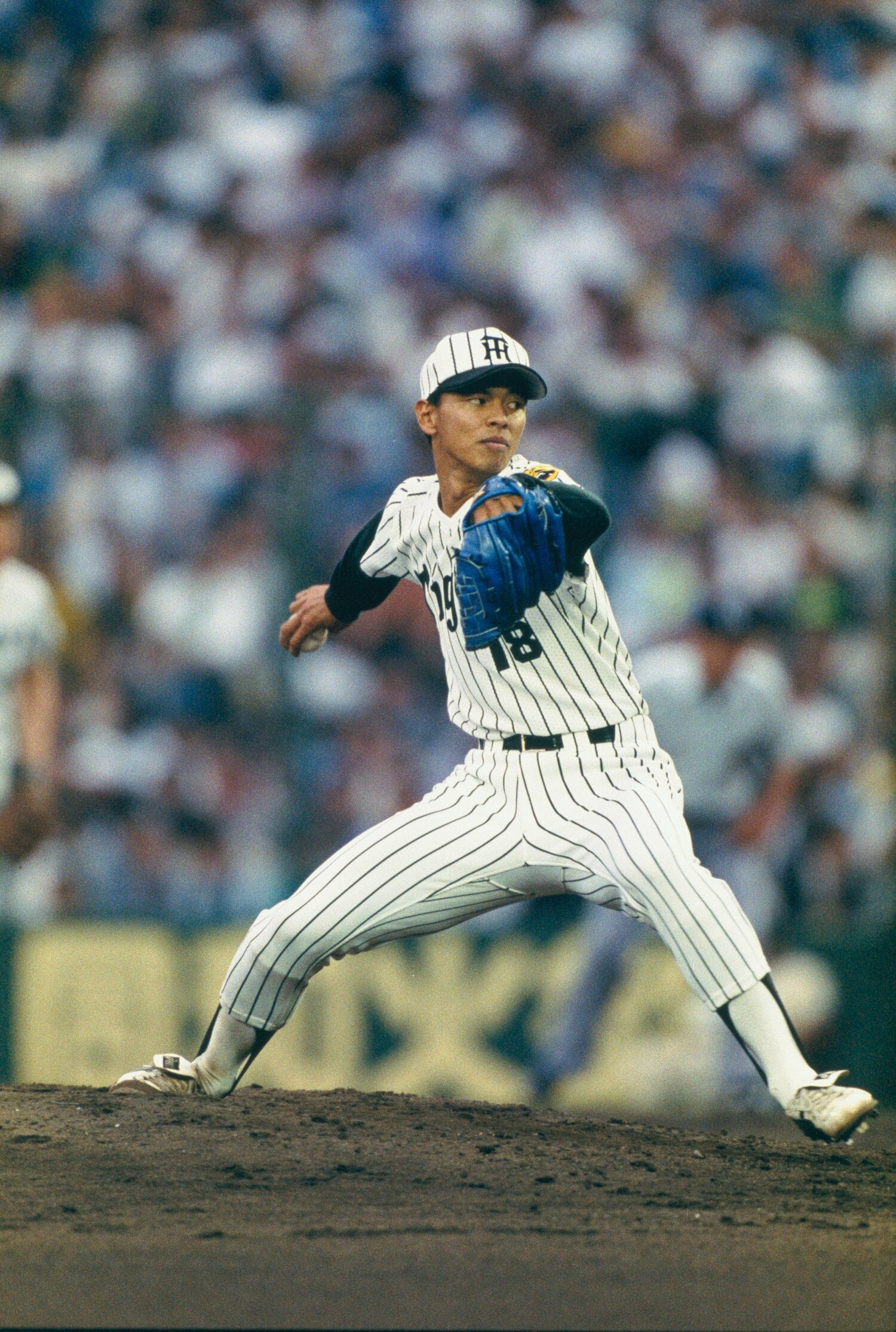 藪恵壹。94年、ルーキーながらローテに定着して9勝を挙げ新人王に　©Kazuaki Nishiyama