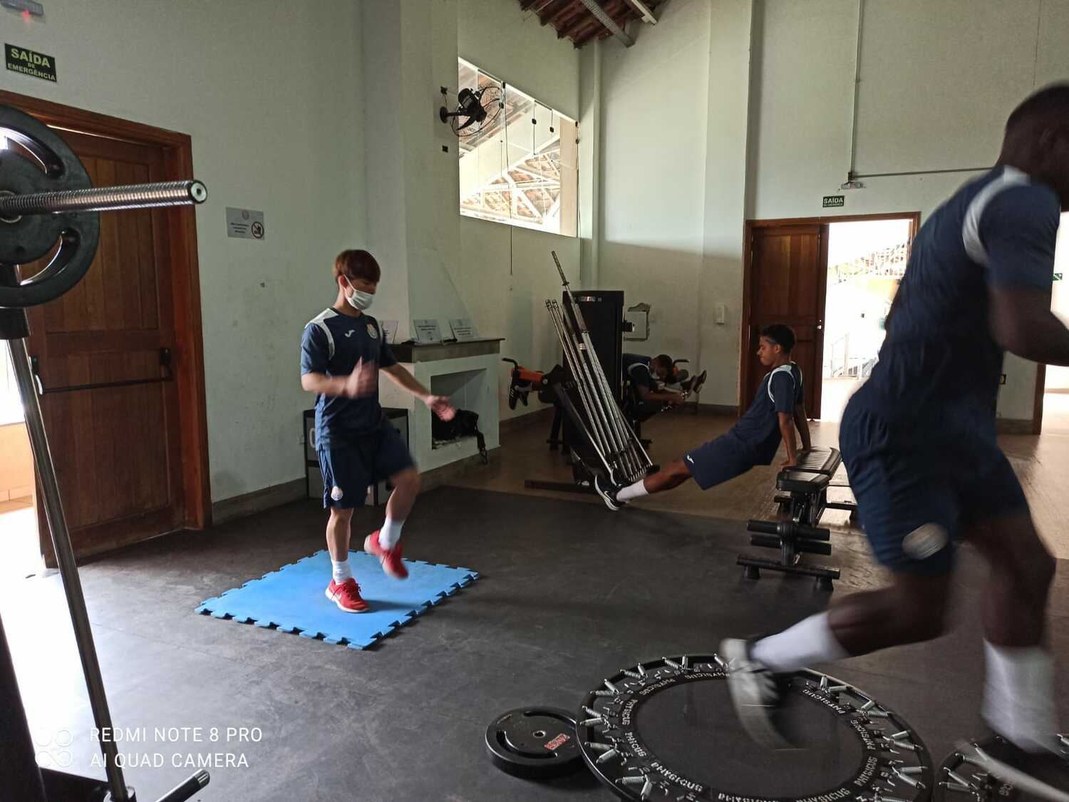 甲斐の練習時の様子 ©Hiroaki Sawada