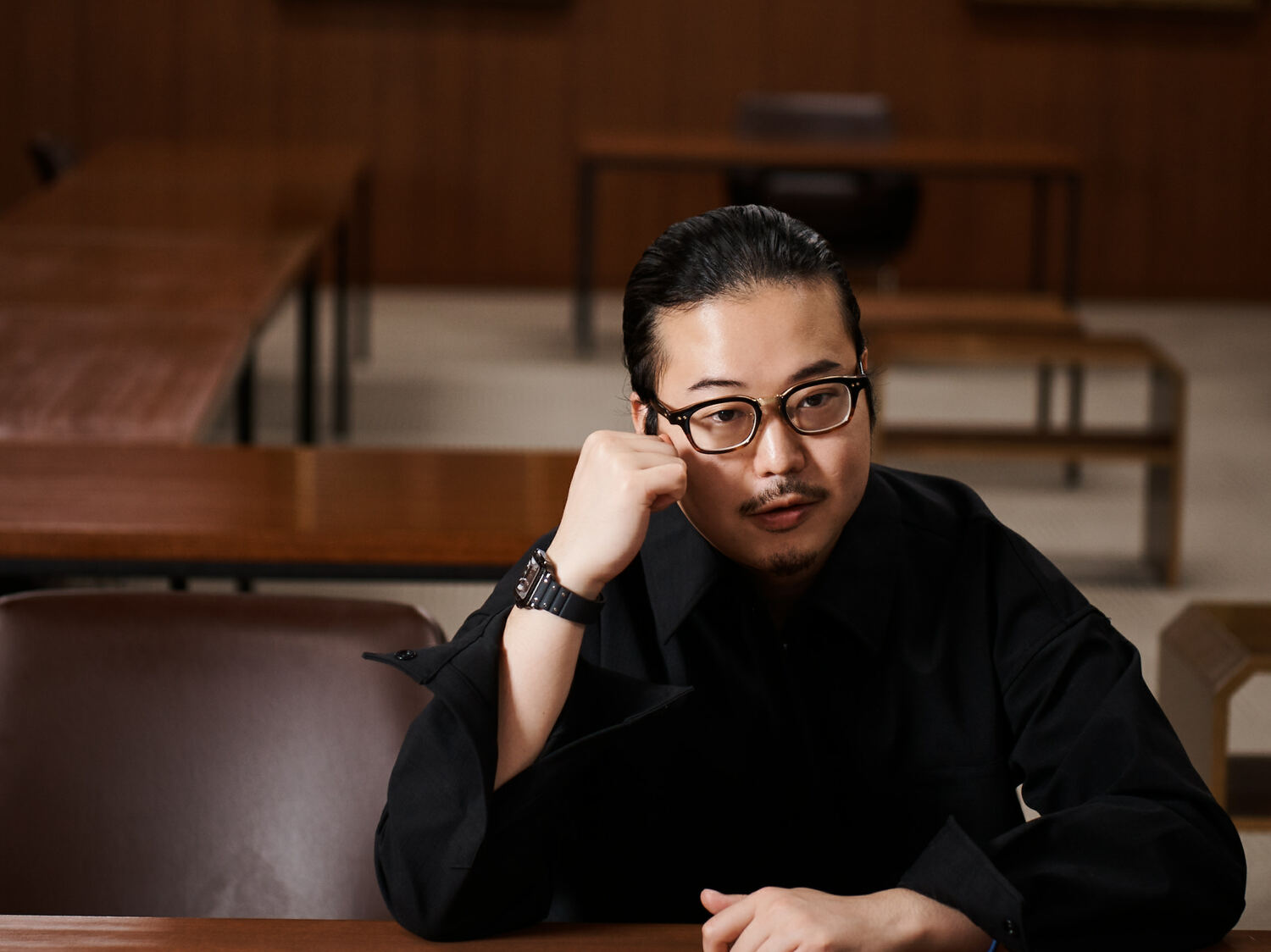 羽生結弦の代名詞と言われるプログラムの一つ、ショパンの『バラード第1番』について語る反田さん　©Ichisei Hiramatsu