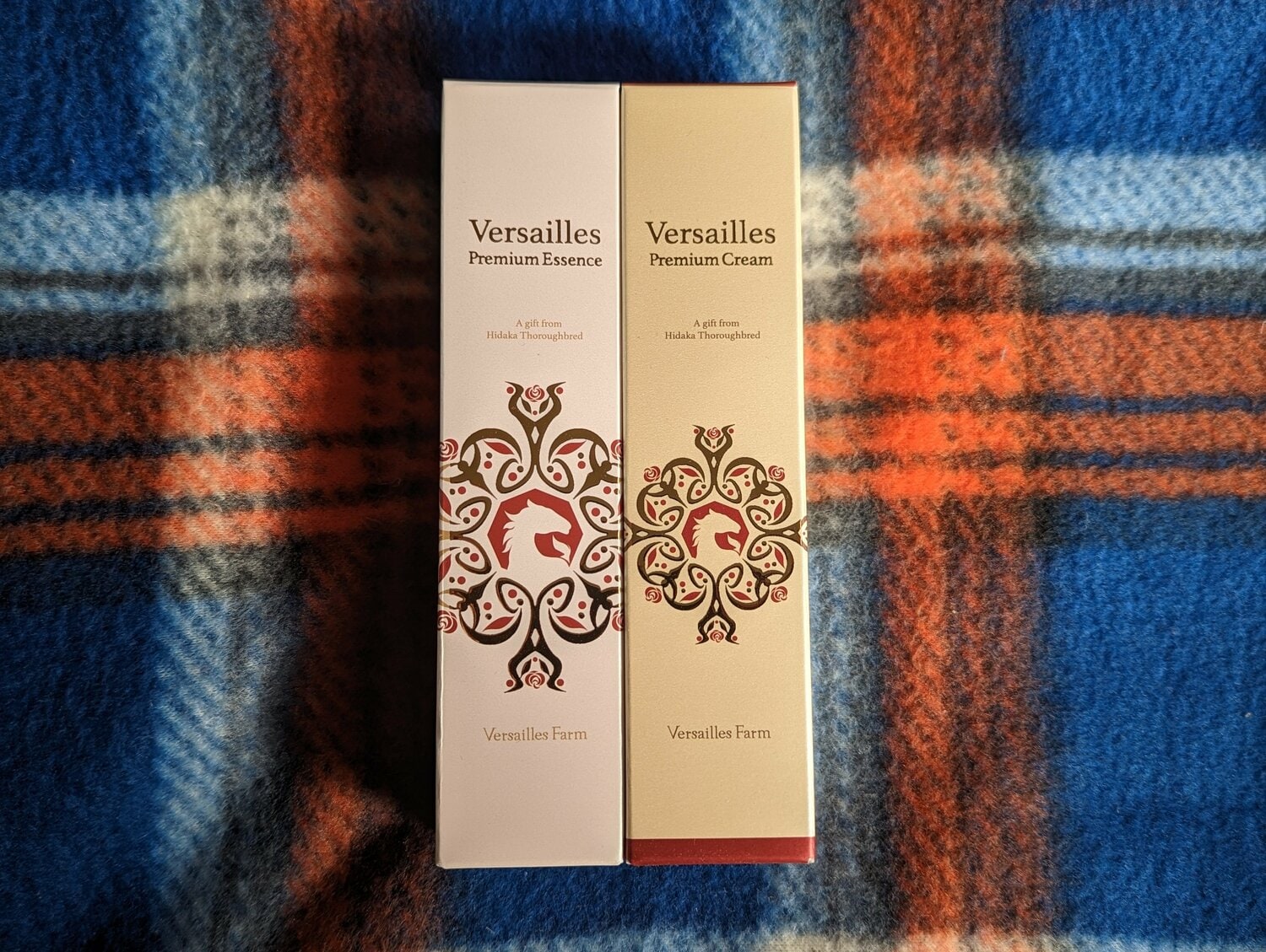 ヴェルサイユファームで開発した化粧品　©Sports Graphic Number