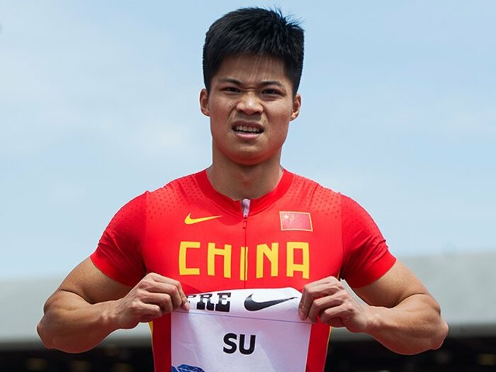 アジア出身初の9秒台スプリンター。世界陸上で新たな歴史を刻む蘇炳添。＜Number Web＞ photograph by AFLO