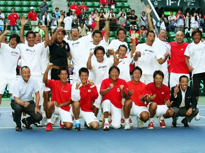 27年ぶり悲願のWG復帰。選手に傾けた監督の愛情。~男子テニスが世界ベスト16入りへ~<Number Web> photograph by Hiromasa Mano