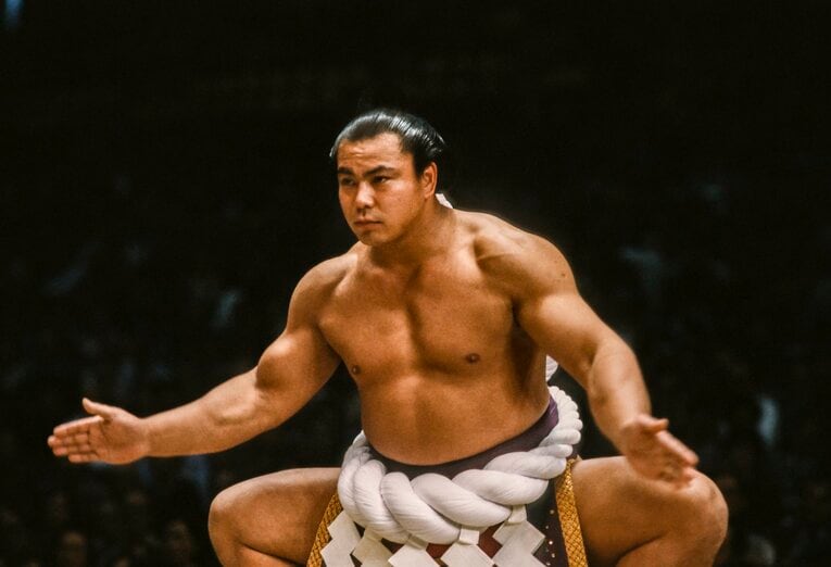 1983年の九州場所（11月場所）での千代の富士　©Getty Images