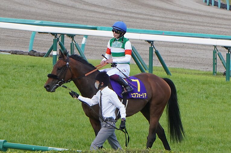 エフフォーリアの2冠がかかったダービーで、この無敗馬の前に出る馬はいるのだろうか ／ photograph by Satoshi Hiramatsu