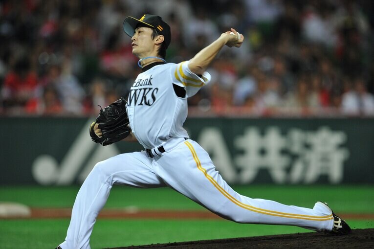 2010年のクライマックスシリーズでの和田。MLB移籍もあったが、長きに渡ってソフトバンクを支えた　©︎Hideki Sugiyama