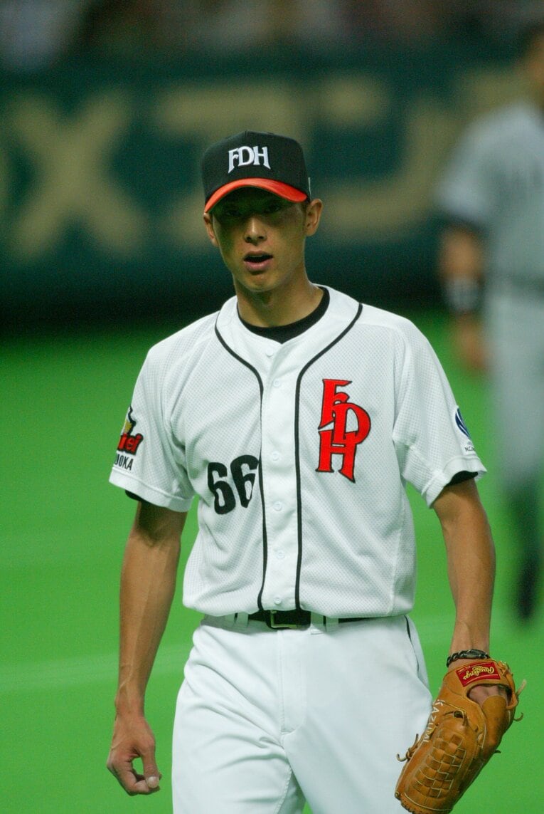 現役（ダイエー）時代の斉藤和巳　©BUNGEISHUNJU