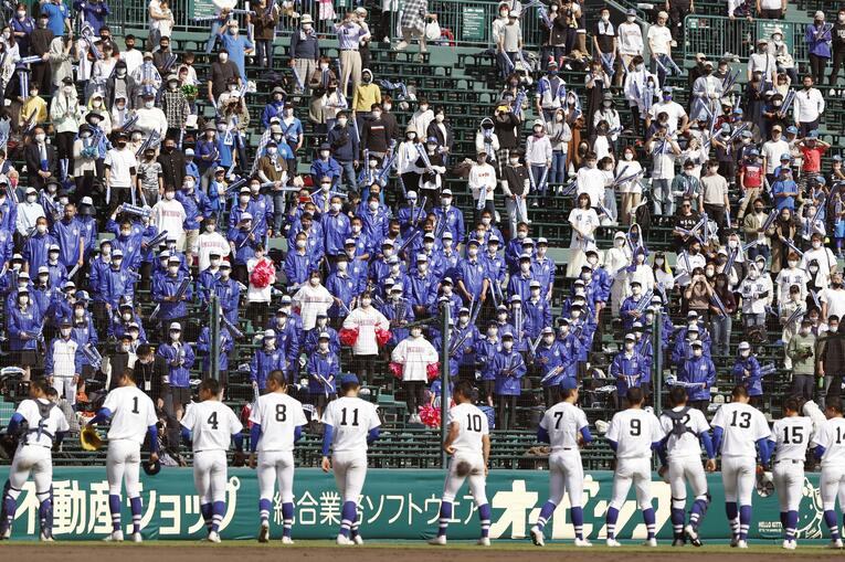 2021年春の準優勝校・明豊。共同通信で同じく「性的画像」問題の取材を担当している鎌田記者が変化に気づいた　©KYODO