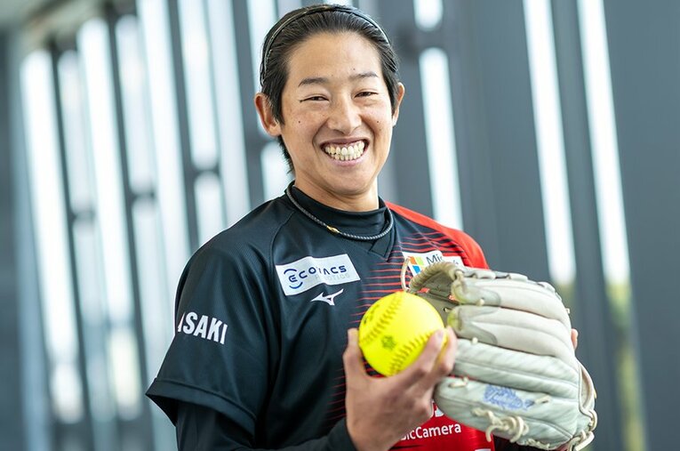 ７月には42歳となる上野。ソフトボール界のレジェンドはまだまだ輝き続ける ／ photograph by Takuya Sugiyama