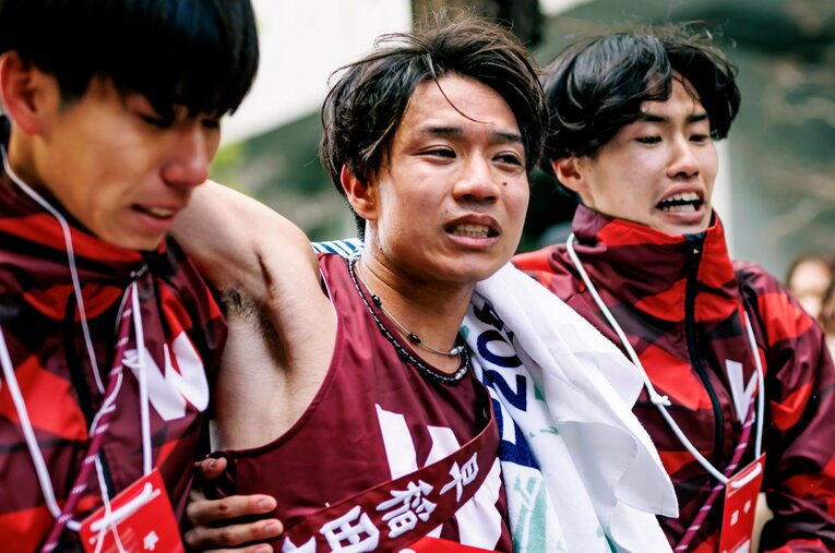 年始の箱根駅伝10区で区間5位の好走を見せ、早大の総合4位に貢献した4年生の菅野雄太。実は近年では珍しくなった「一般入試組」のランナーだった ／ photograph by Kiichi Matsumoto