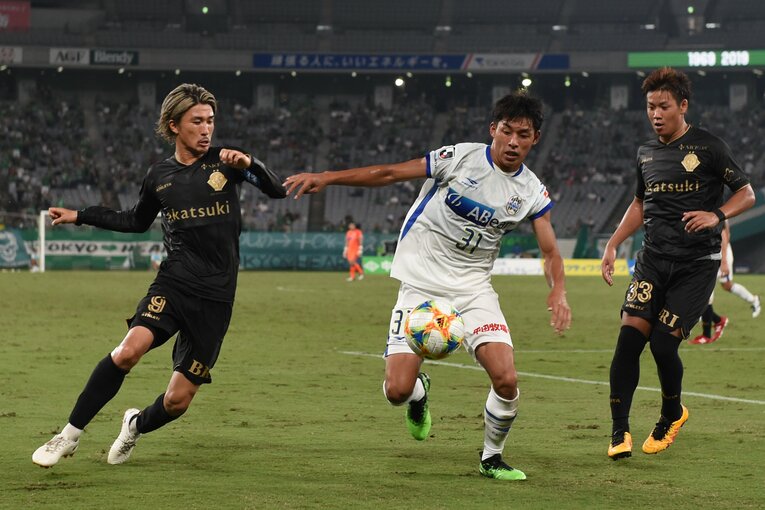 2019年、山形時代の半田　©Getty Images