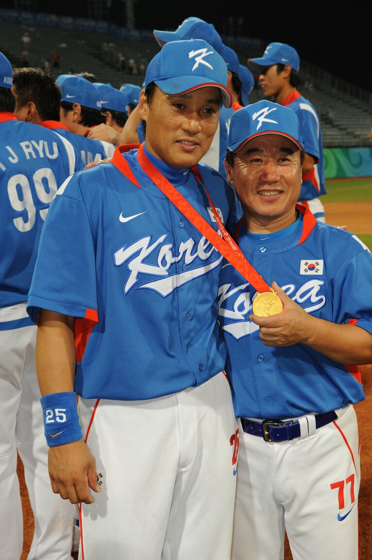 北京五輪でのイ・スンヨプ　©Masaki Fujioka/JMPA