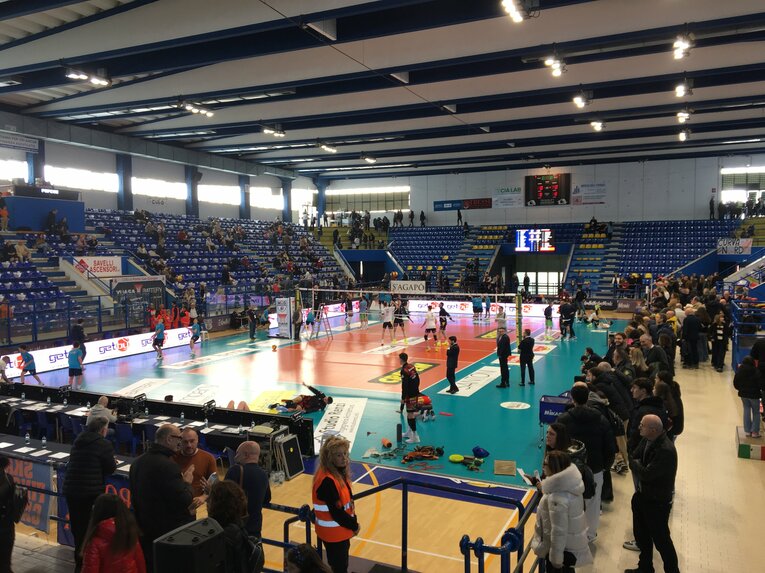 2月9日、ペルージャ石川祐希（セリエA／グロッタッツォリーナ戦）©︎Takashi Yuge