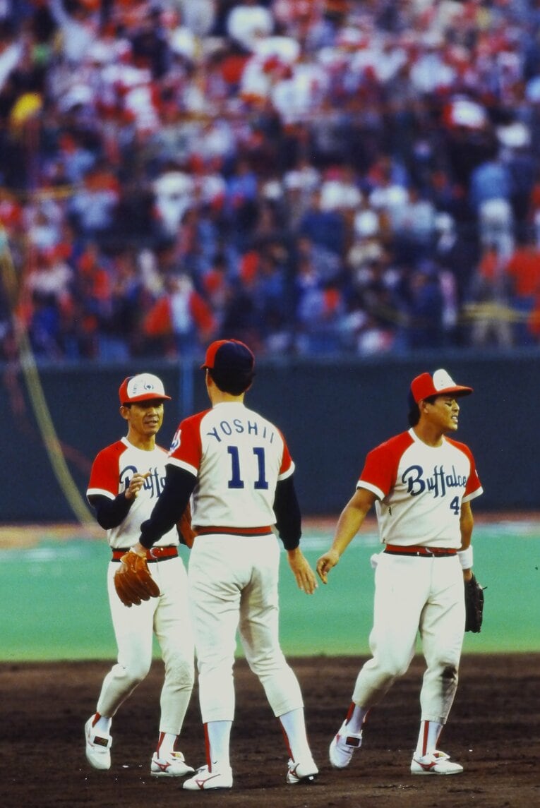 89年の日本シリーズ、吉井は5試合に登板したがどこか精彩を欠いた　©Takahiro Kohara