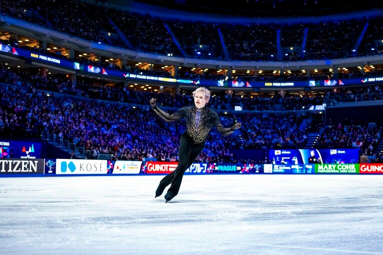 4アクセルを外し、ほぼノーミスの演技となったフリー　©Getty Images