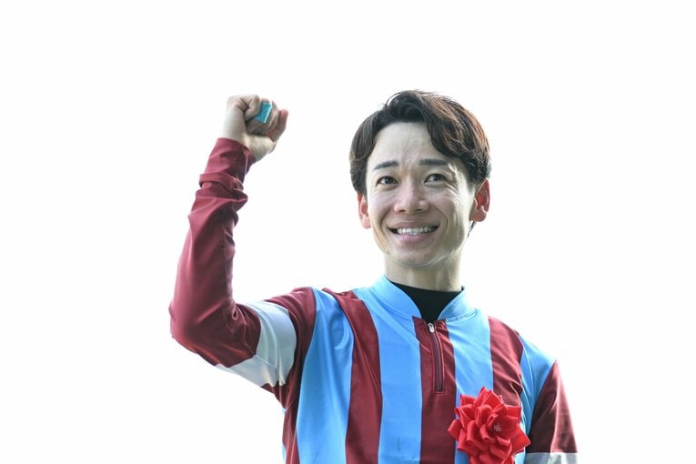 松山弘平のガッツポーズ　©Keiji Ishikawa