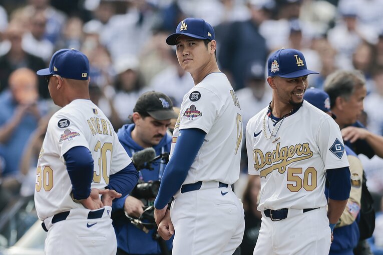 ドジャースをけん引する2人のスター、大谷翔平とベッツ ©Getty Images