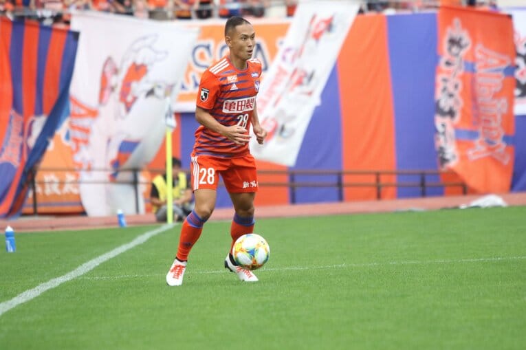 2019年10月5日、J2第35節の鹿児島ユナイテッドFC戦　©︎Takahito Ando