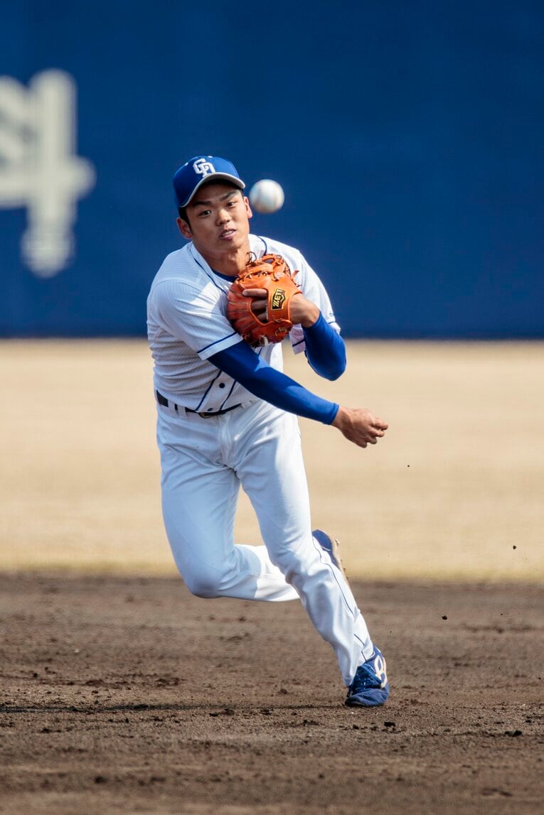 2019年3月、1年目の根尾　©Kiichi Matsumoto