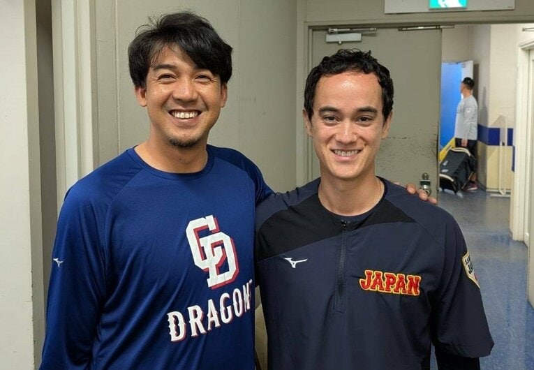 約14年ぶりに再会した小川龍也さんとウィル・アイアトン氏　写真＝本人提供